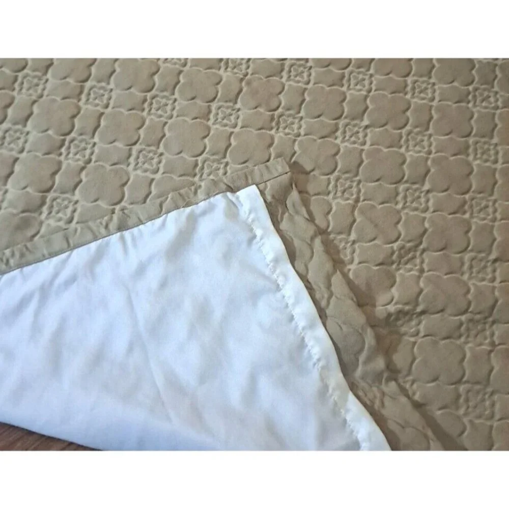 Martha Window Curtain Panel Gold Quilted Lined Diamond Stitch Elegant 71x50